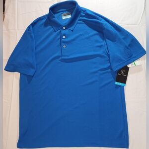 PGA tour mens blue polo shirt size large NWT